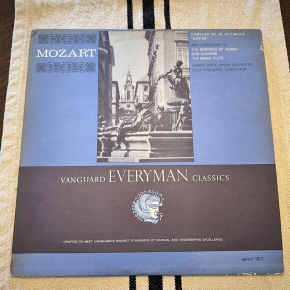Mozart Symphony No.41 in C major "Jupiter" Vanguard Everyman Classics LP Record - Picture 1 of 5